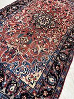 Closer angled shot highlighting central medallion and field colors