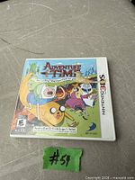 Front view of sealed Nintendo 3DS Adventure Time game case with ESRB E10+ rating visible