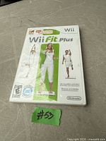 Front view of sealed Wii Fit Plus game case