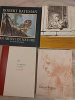 Cover view of four art books in lot