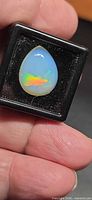 Opal front view showing play of color