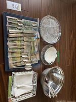 Overview of all items laid on floor