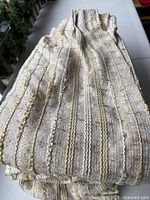 Folded panels showing gathered top and texture