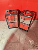 Both mirrored boxes standing side by side showing general appearance