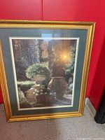 Front view showing entire framed artwork