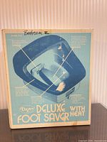 Front of original box showing product image and branding