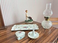 All five items displayed on tabletop