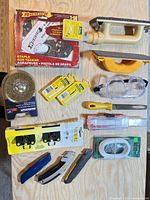 Overview of lot laid out on table