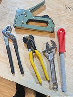 Group shot of all five tools on tabletop