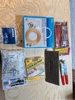 All items laid out on wood surface