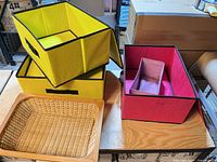 All bins and basket overview