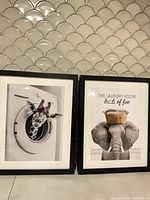 Both framed prints side by side showing frames and imagery