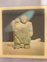 Front view of lucite-sealed photo print