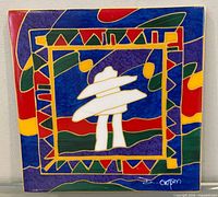 Front view showing full design and signature