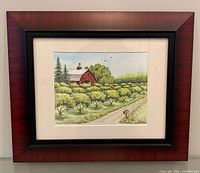 Full view of framed artwork