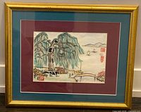 Framed watercolor front view