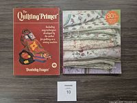 Both quilting books front covers visible
