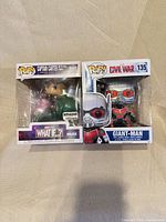 Front view of both boxed figures: Captain Carter #885 and Giant-Man #135