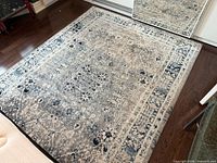 Full view of rug showing pattern and colors
