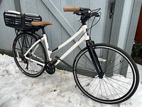 Full view of bicycle right side showing overall condition and components