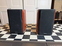 Front view with grilles attached