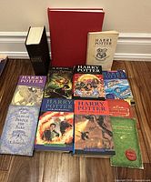 Overview of all eleven books including deluxe illustrated edition, core novels, companion volumes and slipcase