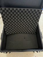 Case open showing foam insert and interior condition