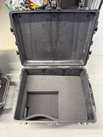 Case open showing interior foam insert