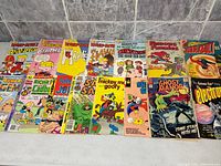 All comics laid out to show cover titles