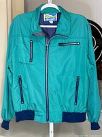 Front view showing color, zipper, pockets