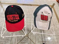 Both caps front view