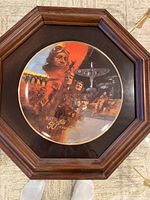 Full view of framed Battle of Britain collectors plate