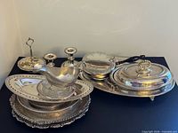 Group shot of all silver-plate items