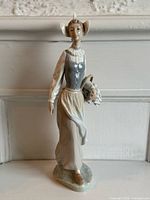 Front view of Lladró Dutch girl figurine