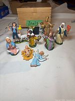 Group shot showing all eleven Italian figures