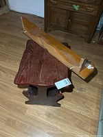 Magazine end table and wall shelf together