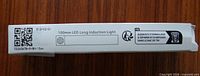 Retail box side with product name 100 mm LED Long Induction Light