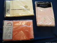 All three sealed pillowcase sets displayed
