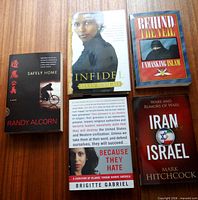 Group shot of all five books laid out