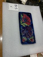 Top view of Moorcroft floral tray