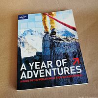 Front cover of Lonely Planet A Year of Adventures book