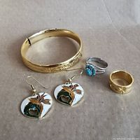 All jewelry pieces laid out