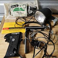 Group shot showing all accessories in lot