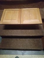 Front view showing both cabinet doors side by side