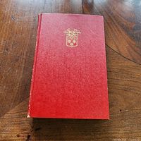 Front cover red cloth with gilt crest