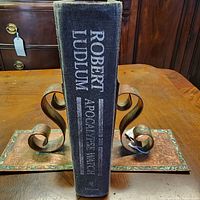 Spine view showing title, author, publisher mark