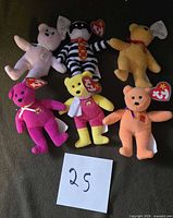 group shot of all six bears