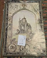 Full view of poster front showing artwork and wear