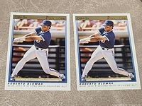 Front view of two Roberto Alomar O-Pee-Chee Premier cards