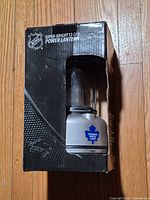 Front view of boxed Toronto Maple Leafs 12-LED lantern
